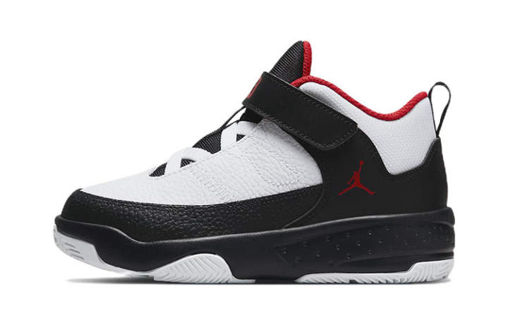 Jordan Jordan Max Aura 3 Low top Performance Basketball Shoes Black White Red Children Aged 3 7 Years Old
