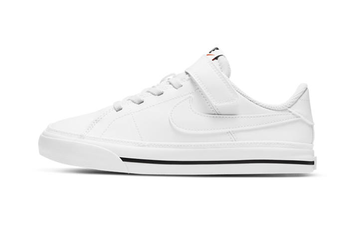 Nike Nike Court Legacy Slip Resistant Cushioning Balance Low top Skateboard Shoes White Children Aged 3 7 Years Old