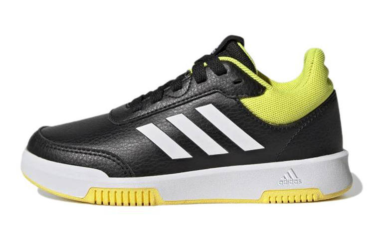 Adidas Adidas TENSAUR Sport K Slip Resistant Abrasion Resistant Low top Kids' Skateboarding Shoes Black Yellow Kids'