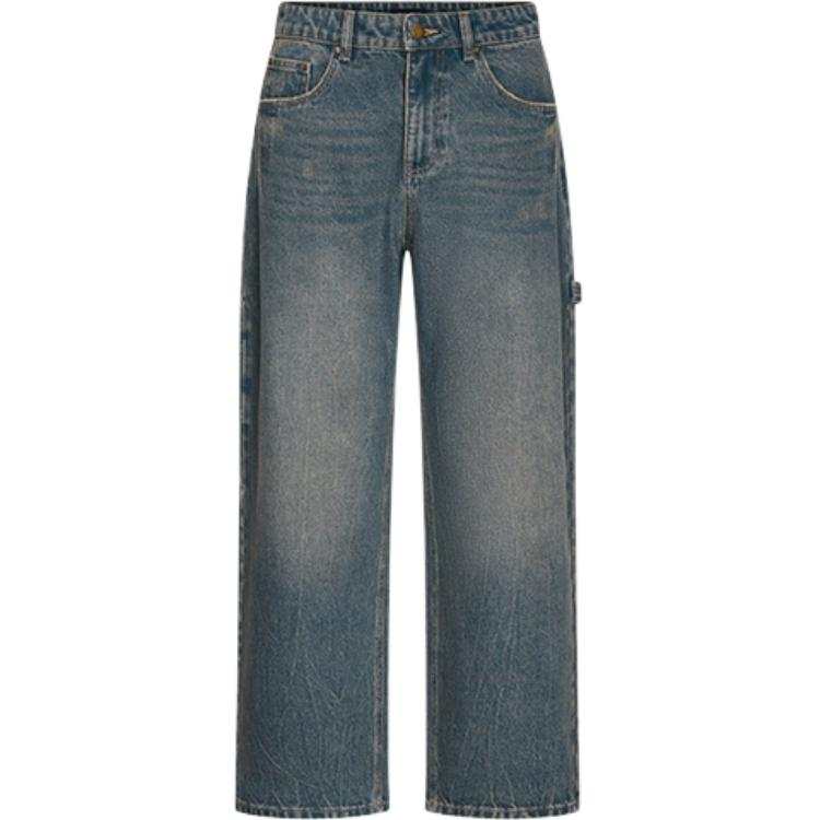 URBAN REVIVO Jeans Men's Gray Blue Moderate Scimitar Pants