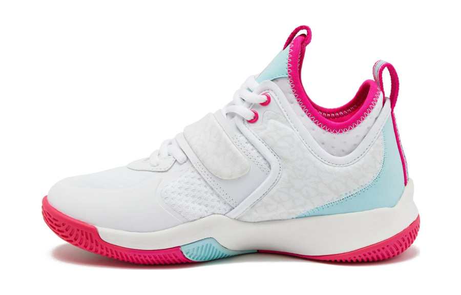 AND1 Gamma 4.0 SS Slip Resistant Abrasion Resistant Low top Children's Basketball Shoes White Red Kids'