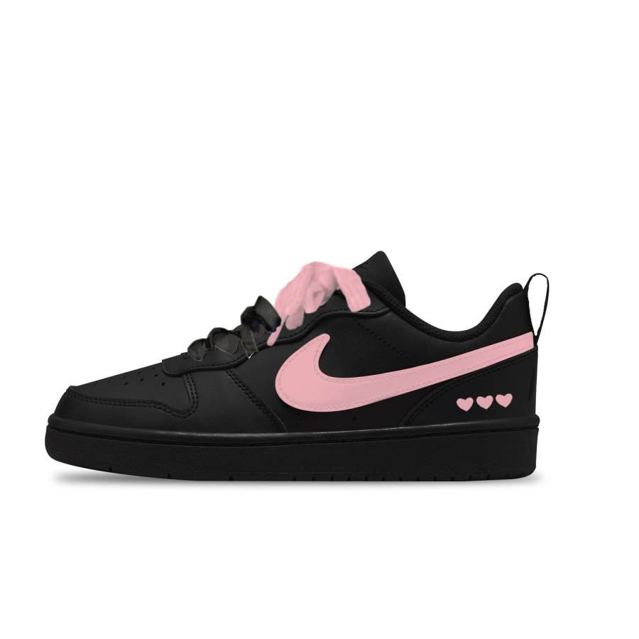 Nike Nike Court Borough Leather Slip Resistant Abrasion Resistant Low top Kids' Skateboarding Shoes Unisex