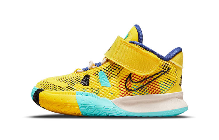 Nike Nike Kyrie 7 1 World 1 People Mid top Toddler Shoes Lemon Infant And Toddler