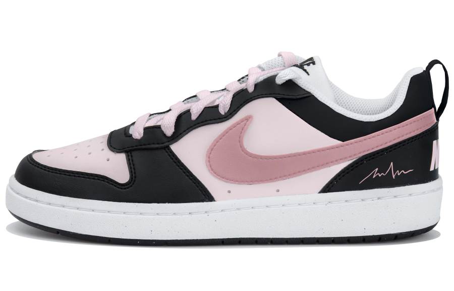 Nike Nike Court Borough Low top Kids' Skateboarding Shoes White Black Pink Teenagers