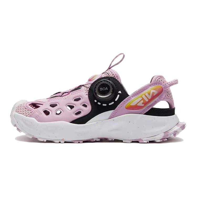 FILA KIDS Slip Resistant, Abrasion Resistant, Breathable Children's Sandals Pink Purple