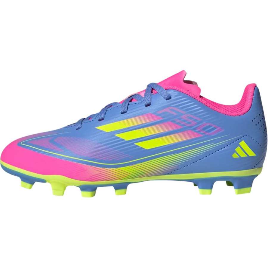 Adidas Adidas F50 CLUB Slip Resistant Abrasion Resistant Low top Kids' Soccer Shoes Blue Pink Kids'