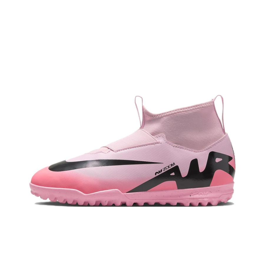 Nike Nike Jr. Mercurial Superfly 9 Club Slip Resistant Mid top Kids' Soccer Shoes Pink Black Kids'