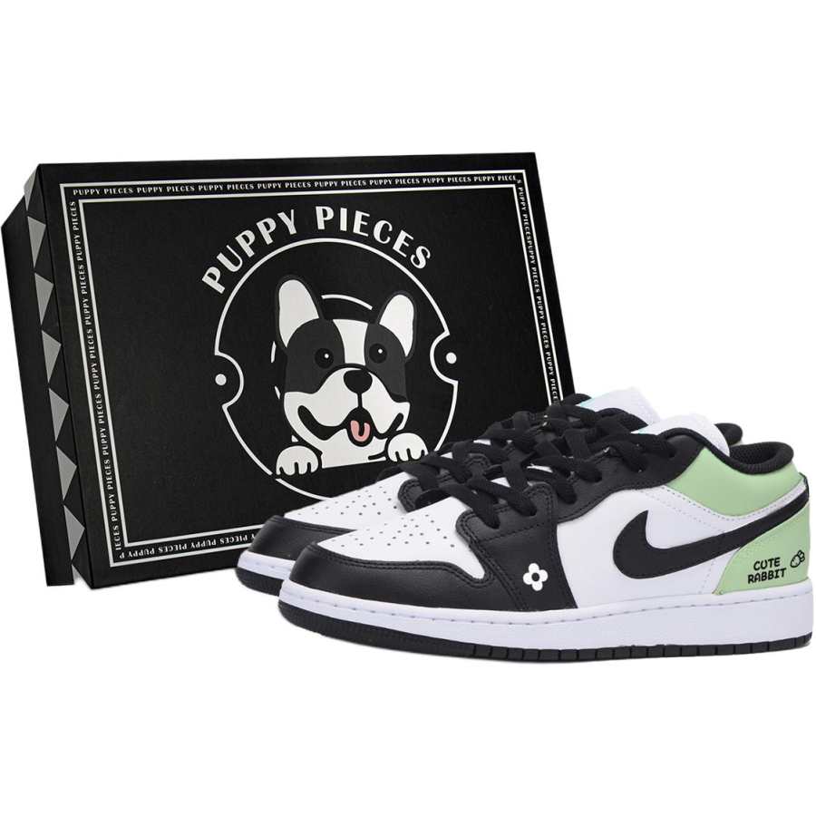 Jordan Jordan Air Jordan 1 Low Leather Low top Children's Basketball Shoes White Teenagers