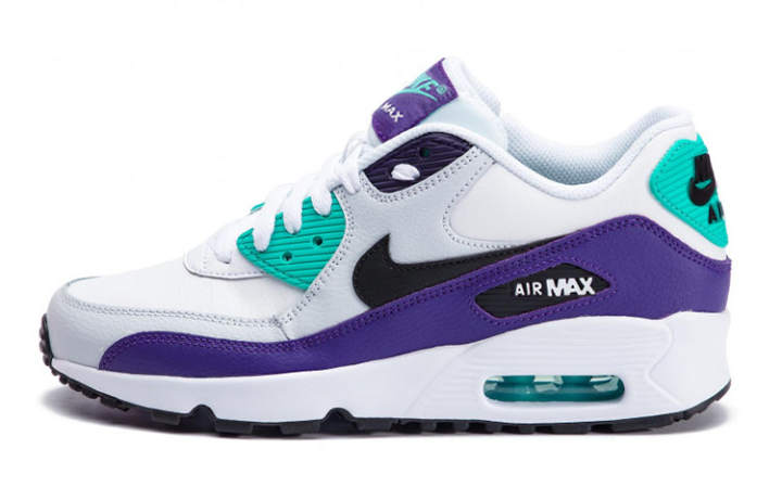 Nike Nike Air Max 90 Cushioning Abrasion Resistant Low top Running Shoes White Gray Unisex