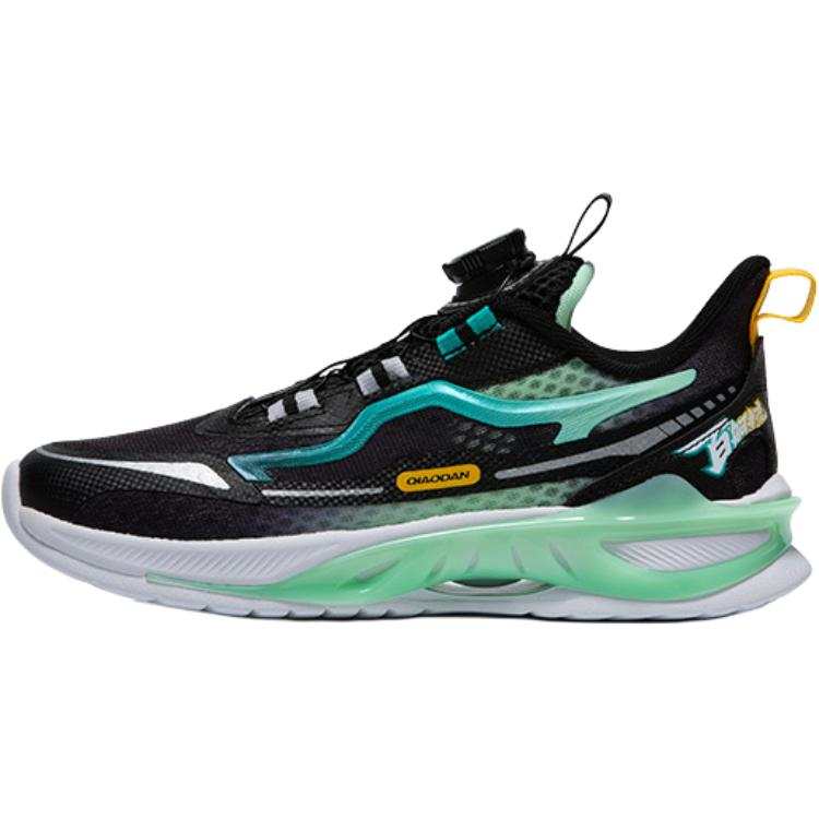QIAODAN Low top Running Shoes Black Green Unisex