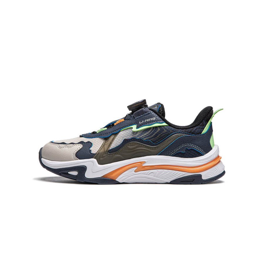 Li-Ning YOUNG Li Ning YOUNG Cushioning Rebound Low top Kids Lifestyle Shoes Oat Gray Kids'