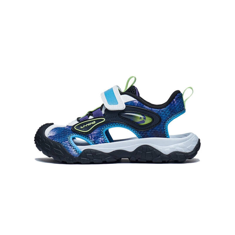 Li-Ning YOUNG Li Ning YOUNG Ride The Waves 2.0 Comfortable Slip Resistant, Abrasion Resistant, Lightweight Sandal Black White Purple