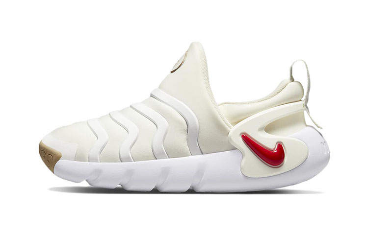 Nike Nike Dynamo GO SE Fabric Caterpillar Low top Sports Casual Shoes Ecru Children Aged 3 7 Years Old