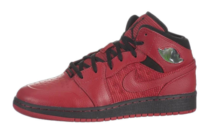 Jordan Jordan Air Jordan 1 Slip Resistant Cushioning Mid top Basketball Shoes University Red Unisex