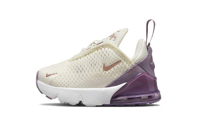 Nike Nike Air Max 270 Air Cushion Low top Toddler Shoes Beige Purple Infant And Toddler