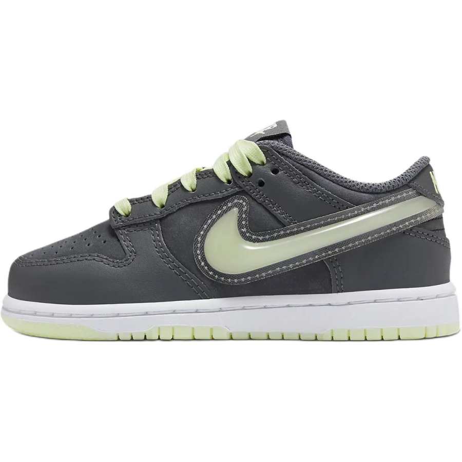 Nike Nike Dunk Slip Resistant Abrasion Resistant Low top Kids' Skateboarding Shoes Gray Children Aged 3 7 Years Old