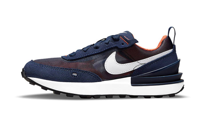 Nike Nike Waffle One Comfortable Low top Sports Casual Shoes Blue Orange Kids'