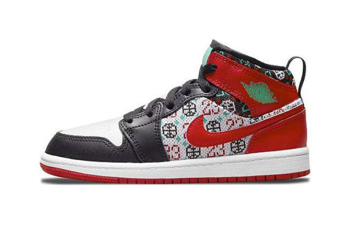 Jordan Jordan 1 Mid SE Ugly Christmas Sweater PS