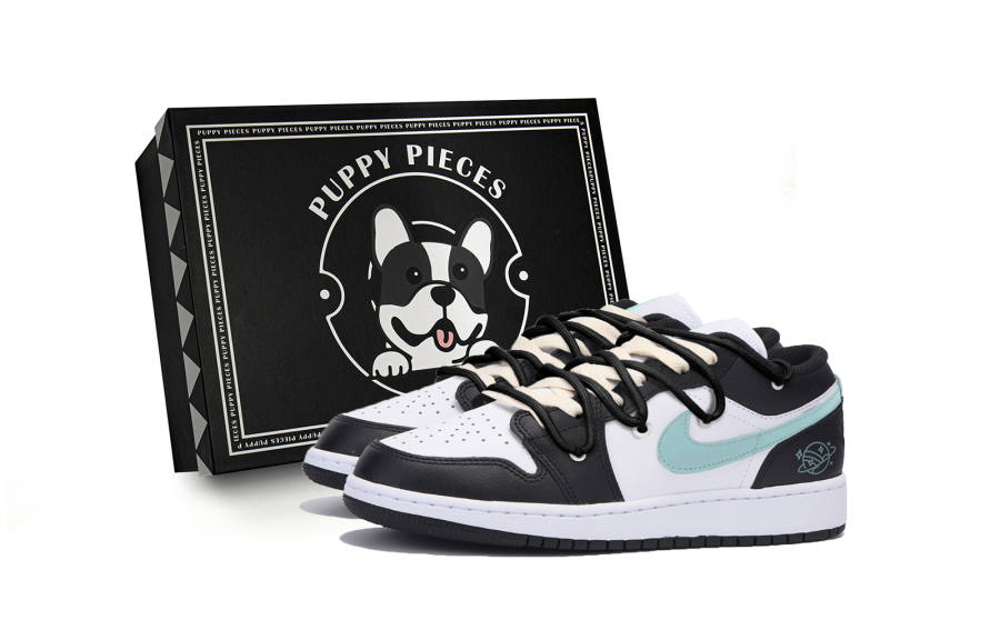Jordan Jordan Air Jordan 1 Slip Resistant Low top Children's Basketball Shoes Black Teenagers