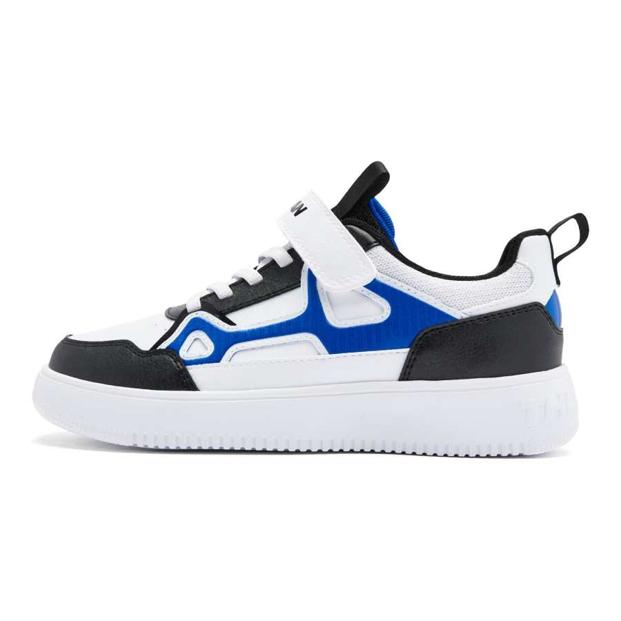 QIAODAN Low top Skateboard Shoes Black Blue Teenagers