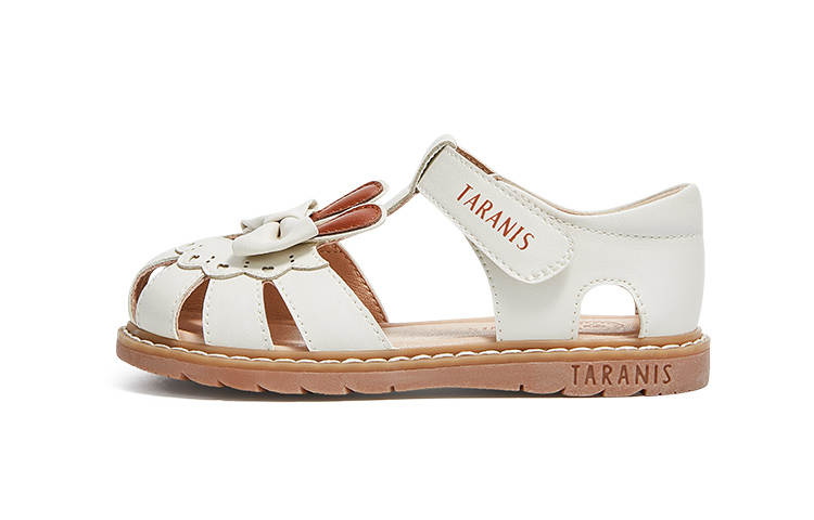 TARANIS Children's Sandals White Brown Kids'