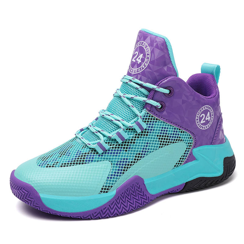 TONYBEAR Abrasion Resistant Abrasion Resistant Children's Basketball Shoes Aqua Kids'