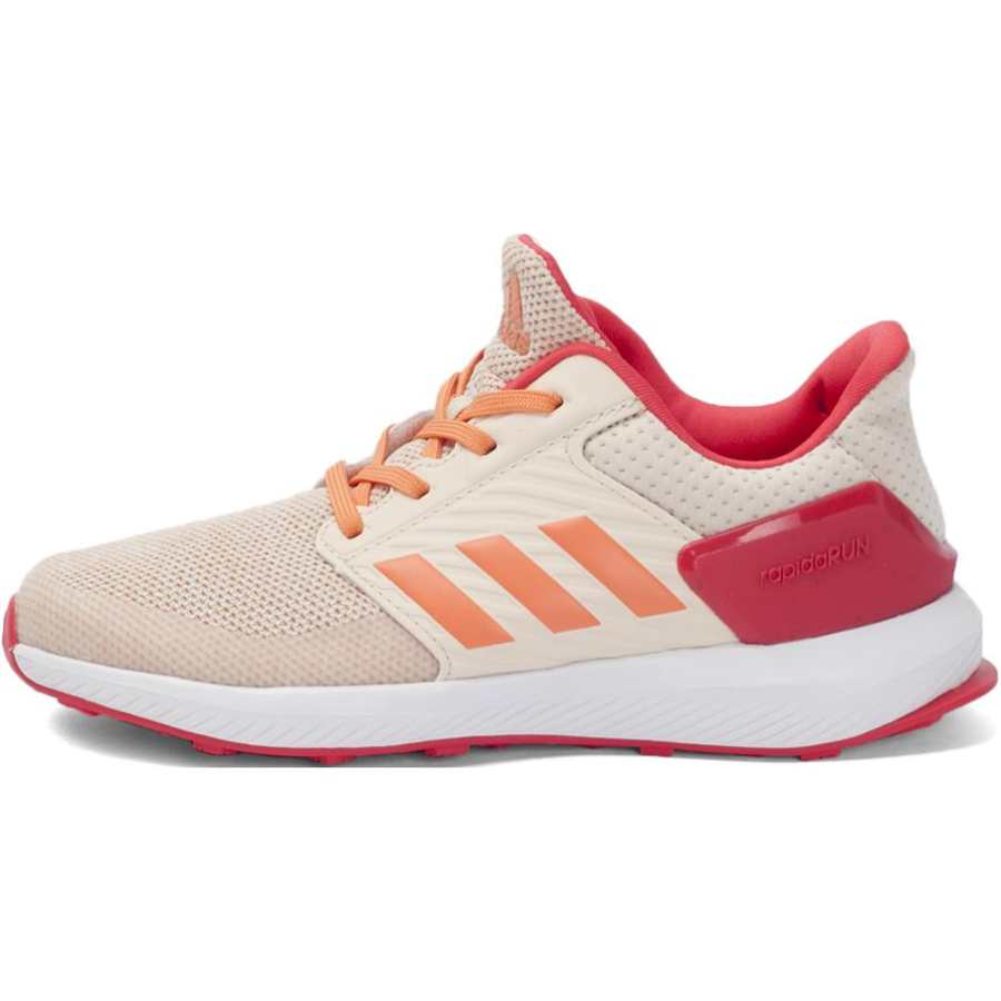 Adidas Adidas Rapidarun Synthetic Leather Comfortable Cushioning, Wear Resistant Low top Kids' Running Shoes Linen Brown Kids'