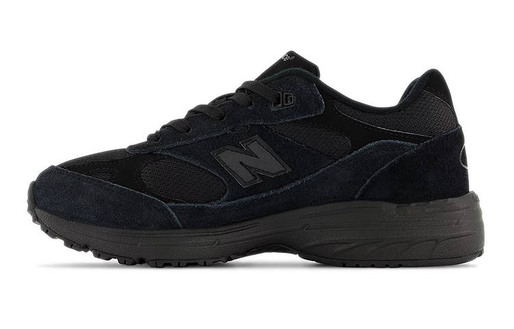 New Balance New Balance NB 993 Comfortable Abrasion Resistant Low top Kids' Running Shoes Carbon Black Teenagers