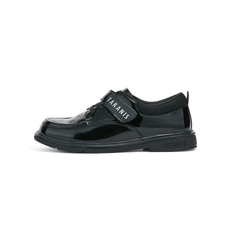 TARANISMETA Kids' Leather Shoes Black Kids'