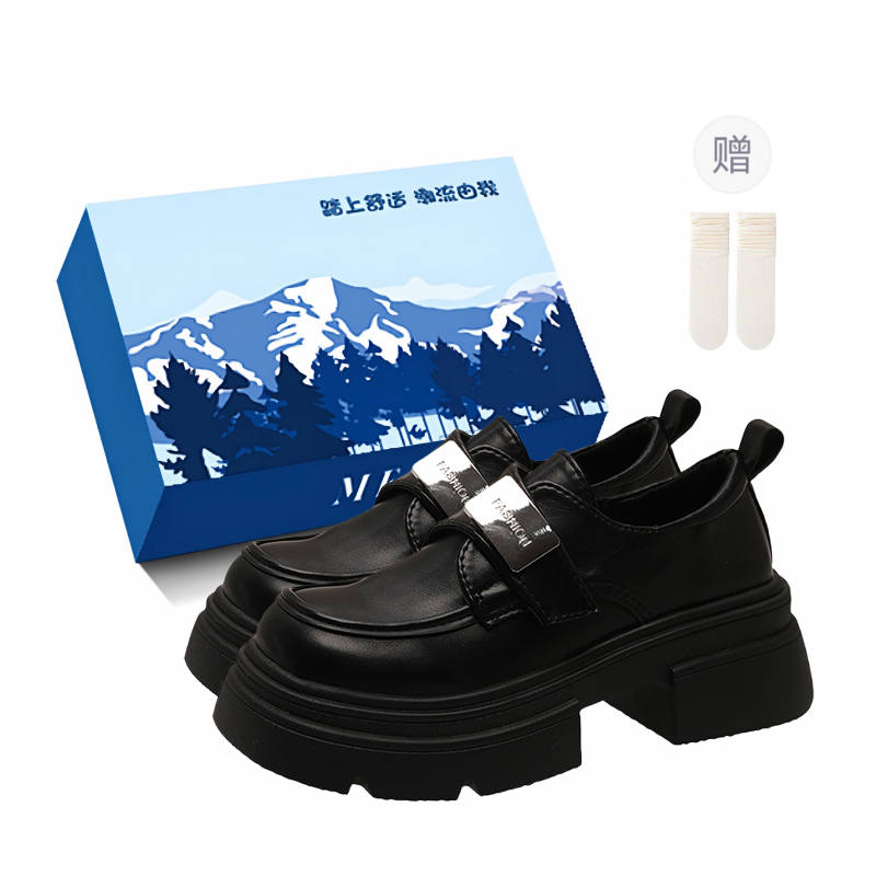 XIAOLUMILI Kids' Leather Shoes Women's