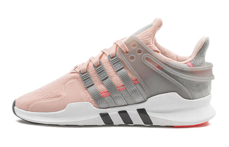 Adidas Originals EQT Support ADV J Abrasion Resistant Breathable Low top Kids Lifestyle Shoes Pink Gray Teenagers