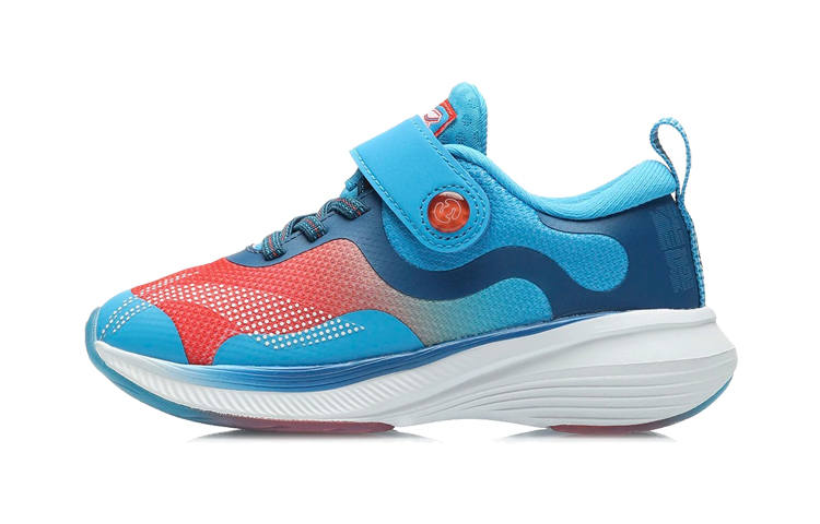Li-Ning YOUNG Li Ning YOUNG Synthetic Leather Low top Kids' Running Shoes Blue Children Aged 3 7 Years Old