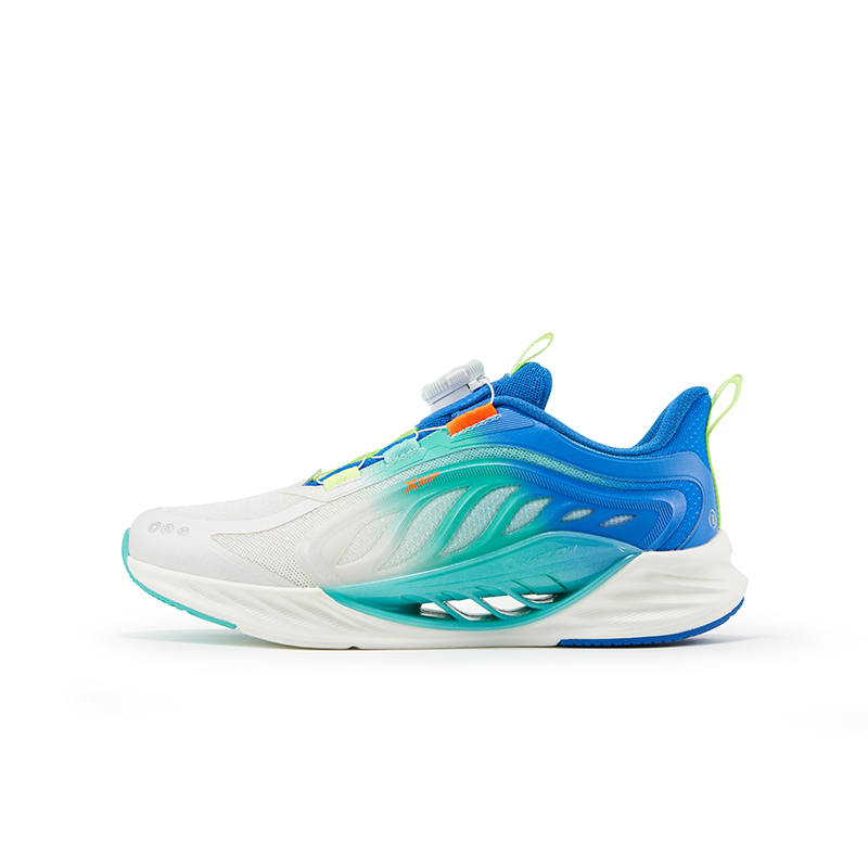 XTEP X FLOW 8.0 Low top Running Shoes Sail White Prussian Blue Teenagers
