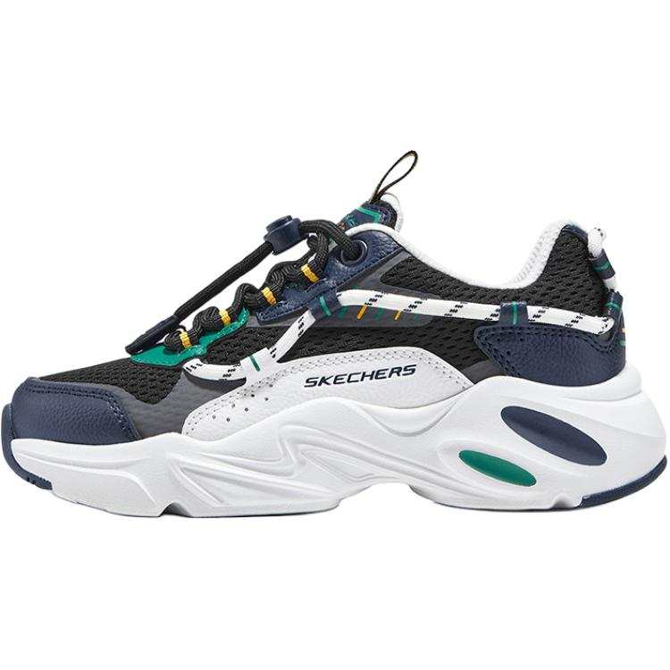 Skechers Kids BOYS Synthetic Leather, Textile Abrasion Resistant Abrasion Resistant Low top Kids Lifestyle Shoes