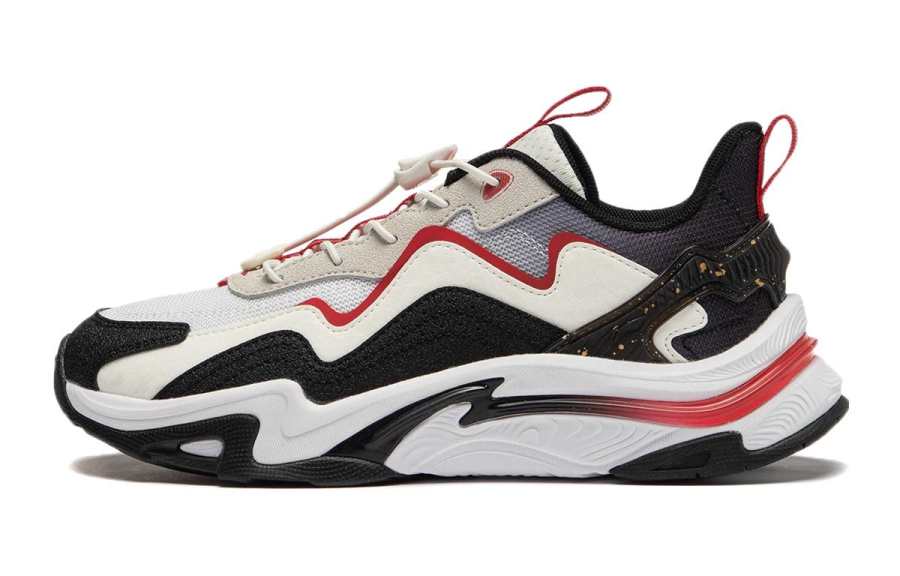 Li-Ning YOUNG Li Ning YOUNG Yunchuan V3 Low top Kids Lifestyle Shoes Black White Red Unisex