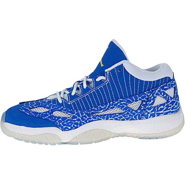 Jordan Jordan Air Jordan 11 Abrasion Resistant Low top Children's Basketball Shoes Blue Teenagers