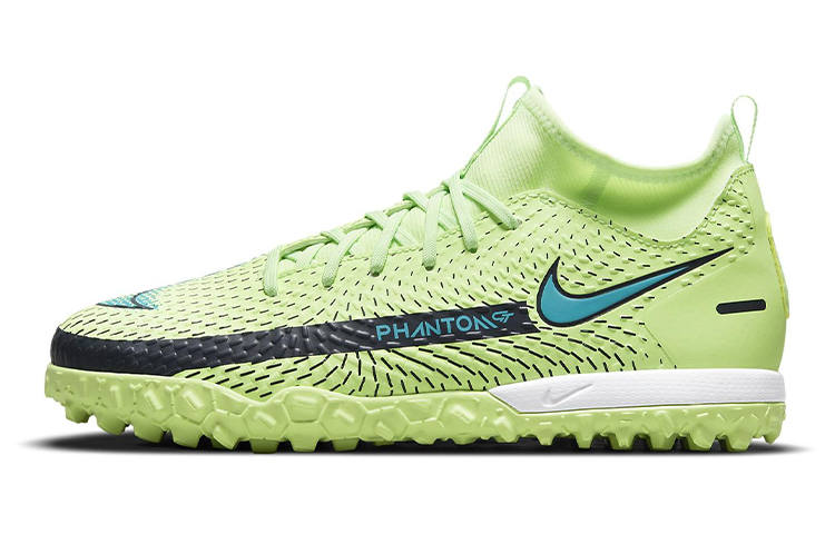 Nike Nike Phantom GT Slip Resistant Cushioning Abrasion Resistant Lightweight Low top Kids' Soccer Shoes Neon Green Kids'