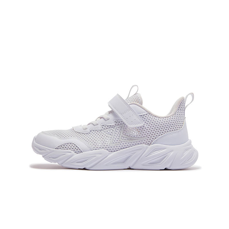 XTEP Synthetic Leather, Textile Slip Resistant Abrasion Resistant Low top Running Shoes New White Kids'