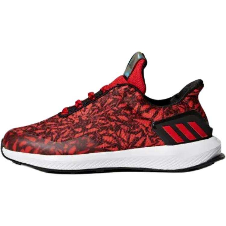 Adidas Adidas Rapidarun Slip Resistant Abrasion Resistant Low top Kids' Running Shoes Red Wide Fit Kids'