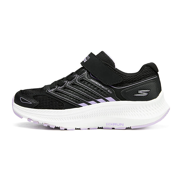 Skechers Girls Cushioning, Wear Resistant Low top Kids Lifestyle Shoes Black Kids'
