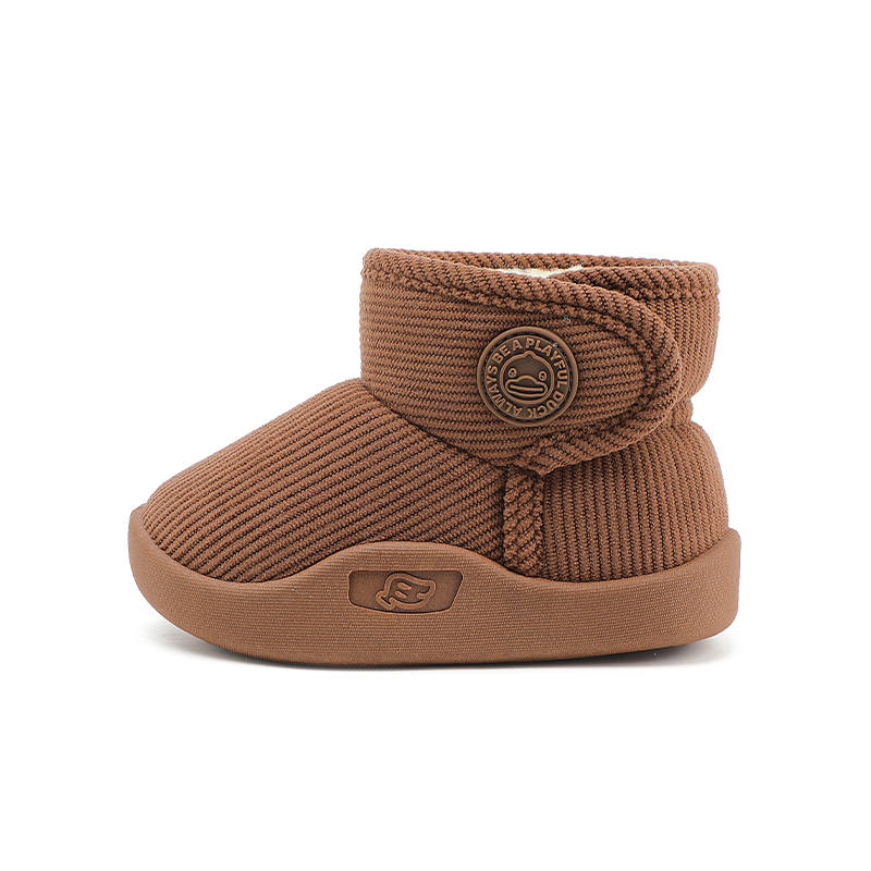 B.Duck Yellow Duck Thickened And Fleece Lined, Soft And Comfortable, Versatile Cushioning Thermal Mid top