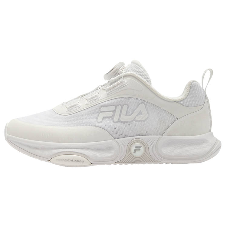 FILA KIDS Fabric Lightweight Cushioning Low top Kids' Running Shoes White