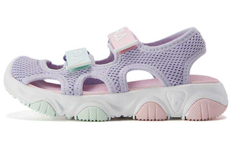 FILA KIDS Slip Resistant Children's Sandals White Pink Purple Children Aged 3 7 Years Old