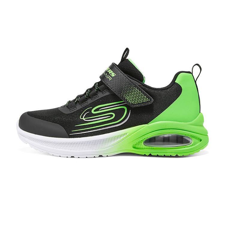 Skechers Kids Slip Resistant, Abrasion Resistant, Lightweight Cushioning Low top Running Shoes Black/Lemon Kids'