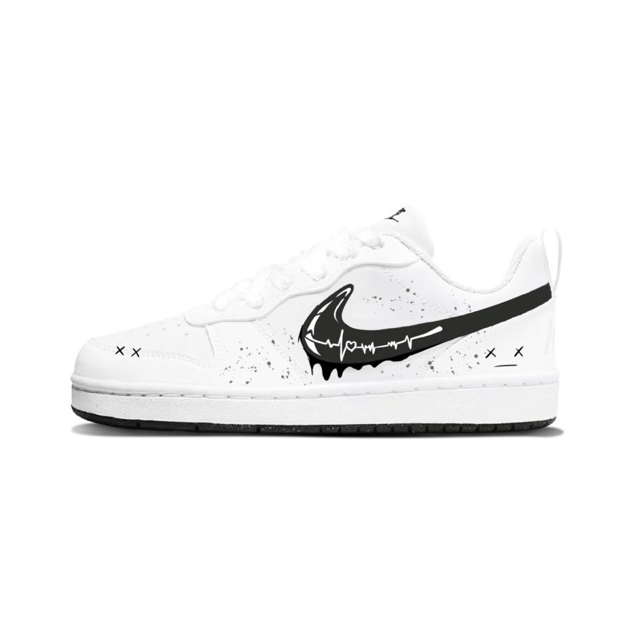 Nike Nike Court Borough Synthetic Leather Cushioning Abrasion Resistant Cushioning, Wear Resistant Low top