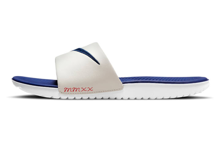 Nike Nike Kawa Minimalist Style Kids' Slippers White Blue Kids'