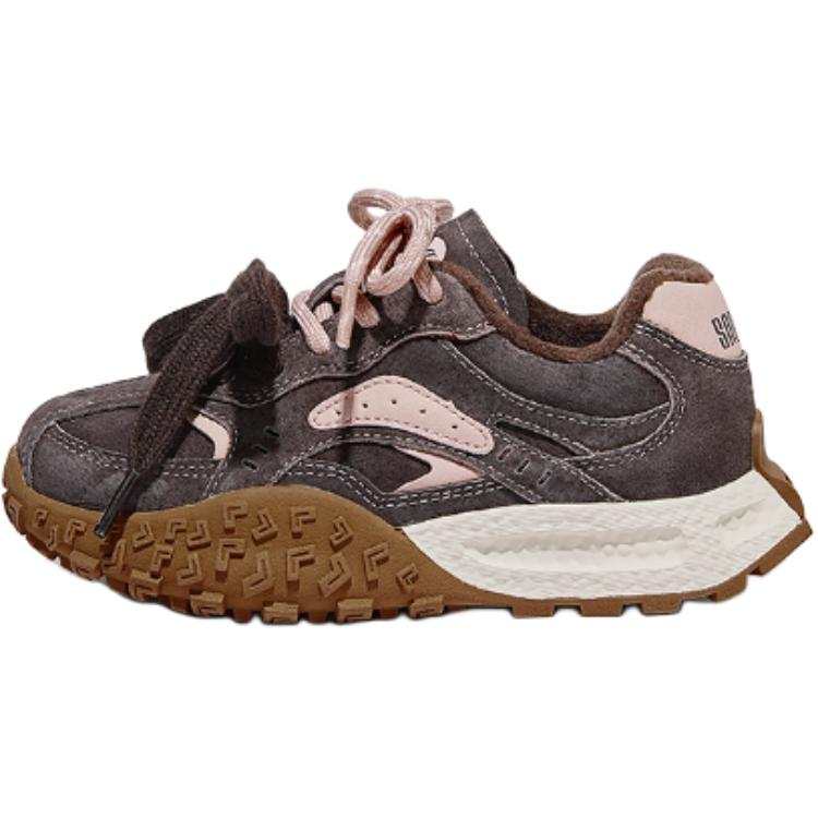 Snoffy Comfortable Thermal Balance Low top Kids Lifestyle Shoes Brown Kids'