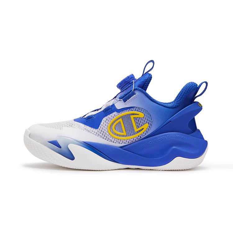 Champion Kids Breathable Support Low top Children's Basketball Shoes Blue Teenagers