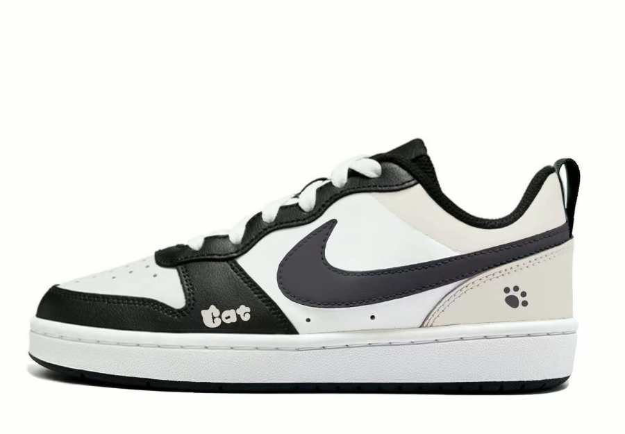 Nike Nike Court Borough Leather Abrasion Resistant Low top Kids' Skateboarding Shoes Unisex
