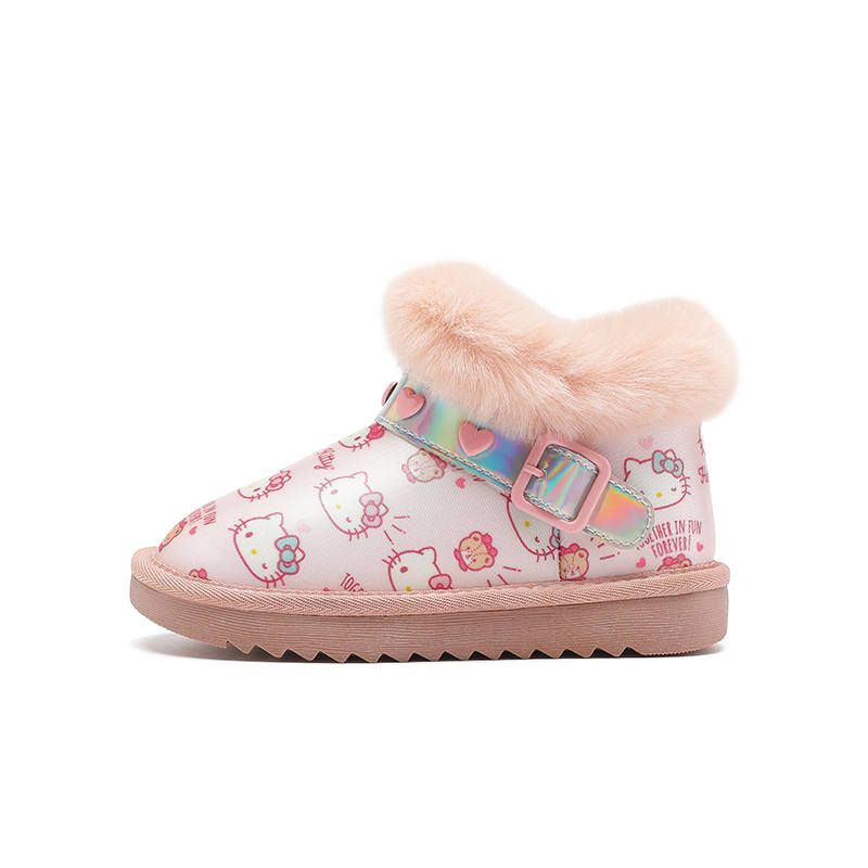 Sanrio Hello Kitty Hello Kitty Abrasion Resistant Lightweight Cushioning Thermal Mid top Kids' Snow Boots Teenagers